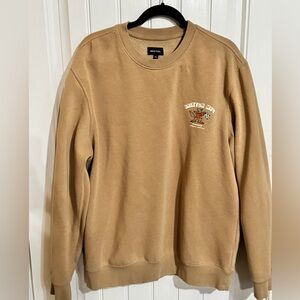 Brixton MFG “Speed & Service” Graphic Crewneck Sweatshirt XL Sand Tan